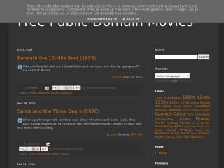 Screenshot sito: Free Public Domain Movies