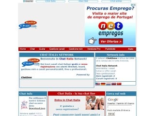Screenshot sito: Chat Italia Network