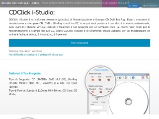 Screenshot sito: CDClick i-Studio