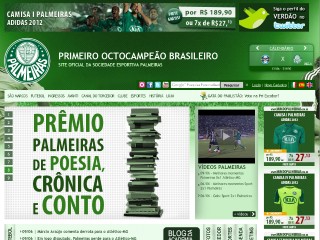 Screenshot sito: Palmeiras
