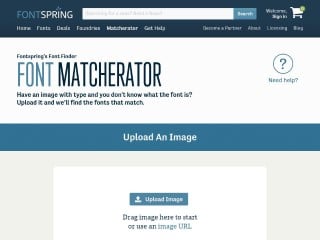 Screenshot sito: Font Matcherator