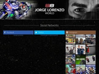Screenshot sito: Jorge Lorenzo