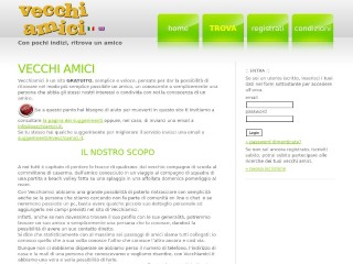 Screenshot sito: VecchiAmici
