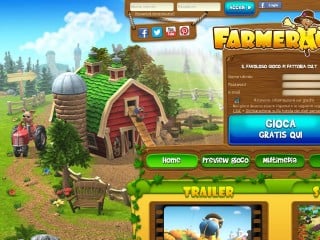 Screenshot sito: Farmerama