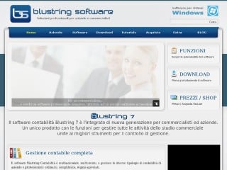 Screenshot sito: Blustring.it