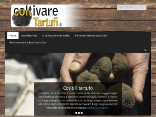 Screenshot sito: ColtivareTartufi.it