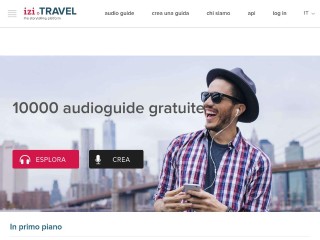 Screenshot sito: Izi.travel