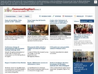 Screenshot sito: Comune Cagliari News