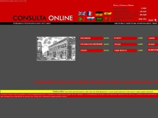 Screenshot sito: Consulta Online