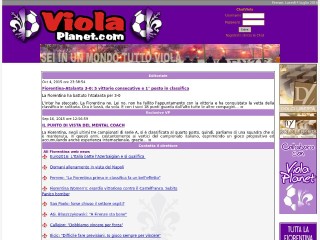 Screenshot sito: Violaplanet.com