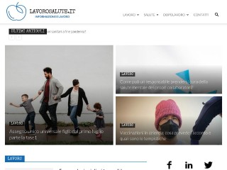 Screenshot sito: LavoroSalute.it
