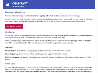 Screenshot sito: ChatCrypt