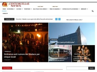 Screenshot sito: Centumcellae News