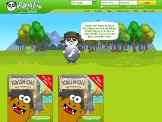 Screenshot sito: Panfu