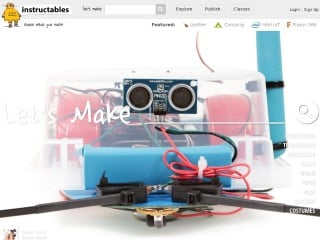 Screenshot sito: Instructables