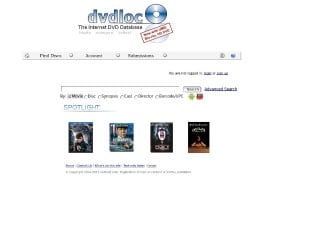 Screenshot sito: DVDloc