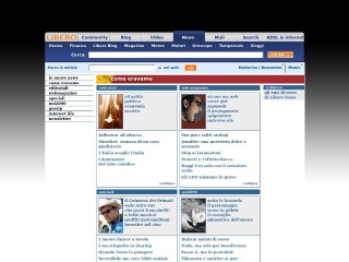 Screenshot sito: News Libero