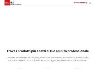 Screenshot sito: Professioni Imprese 24