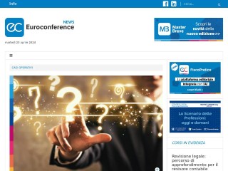 Screenshot sito: Euroconference News