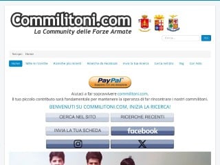 Screenshot sito: Commilitoni.com