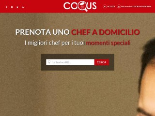 Screenshot sito: Coqus