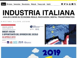 Screenshot sito: IndustriaItaliana.it