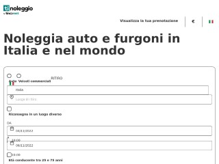 Screenshot sito: Tinoleggio.it