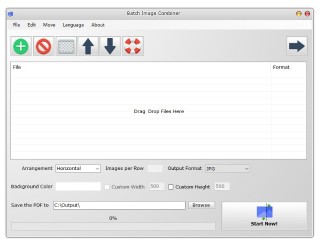 Screenshot sito: Batch Image Combiner
