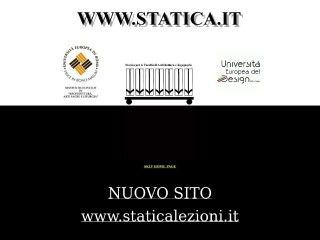 Screenshot sito: Statica