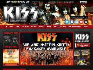 Screenshot sito: Kiss