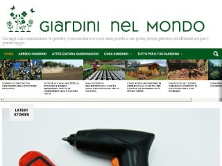 Screenshot sito: Giardini nel Mondo