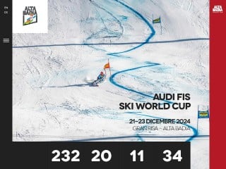 Screenshot sito: Skiworldcup.it
