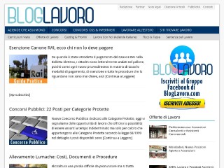 Screenshot sito: BlogLavoro.com