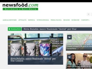 Screenshot sito: Newsfood.com