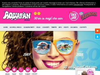Screenshot sito: Aquafan.it