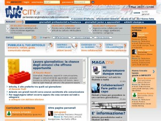 Screenshot sito: Infocity