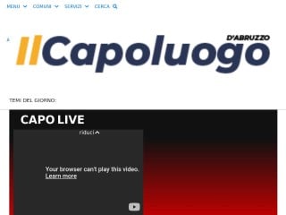 Screenshot sito: IlCapoluogo.com