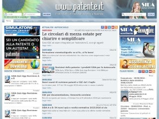 Screenshot sito: Patente.it