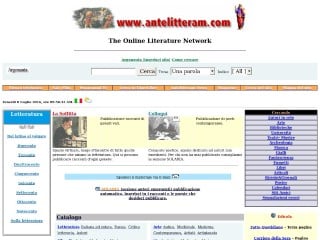 Screenshot sito: Antelitteram.com