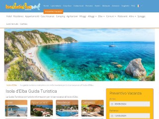 Screenshot sito: Isola d'Elba online