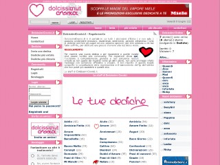 Screenshot sito: DolcissimiCronici.it
