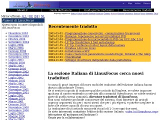 Screenshot sito: LinuxFocus