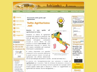 Screenshot sito: Tuttoagriturismo.net