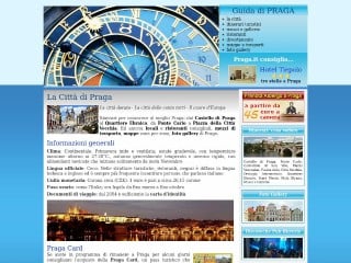Screenshot sito: Praga.it