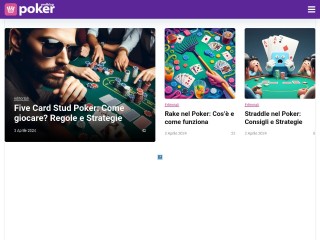 Screenshot sito: PokerProfBlog