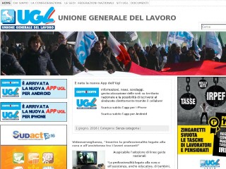 Screenshot sito: UGL