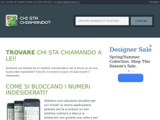 Screenshot sito: Chistachiamando.it