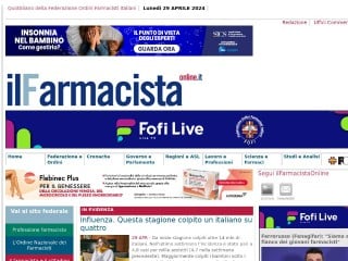 Screenshot sito: Il Farmacista Online