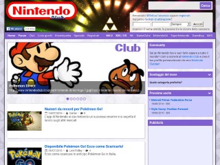 Screenshot sito: Nintendo Club