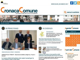 Screenshot sito: Cronacacomune.it